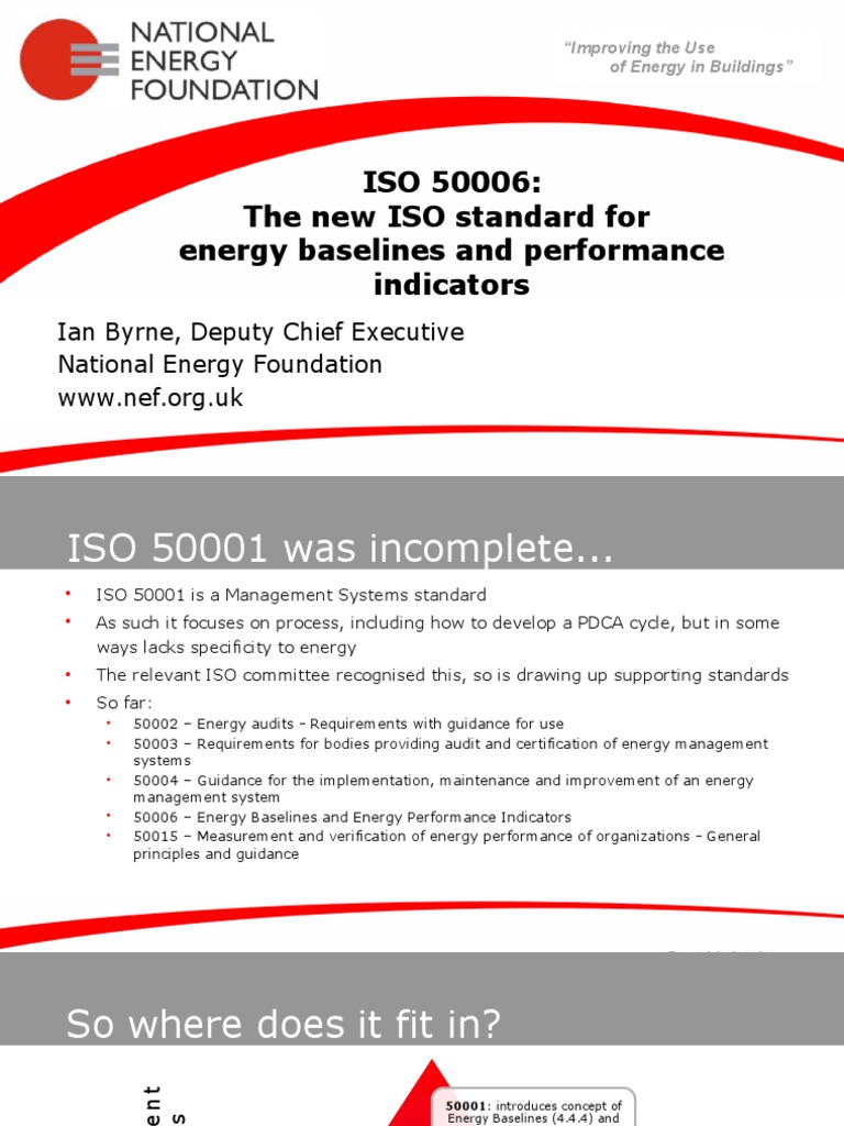 ISO 50006: Energy Baselines & Indicators | PDF | Kilowatt Hour ...