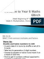 autumn week 5 multiplication division fractions