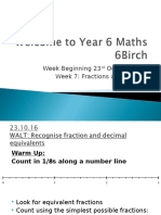 autumn week 7 fractions and division