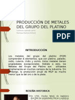 Producción de Metales Del Grupo Del Platino