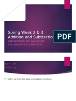 week 2 and 3- addition and subtraction