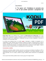 El Mundo de Kodu - Parte 1