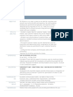 SAP SD Sample Resume
