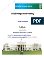 CSN-523: Computational Geometry: Indian Institute of Technology Roorkee