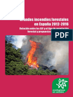 Grandes Incendios Forestales en España 2012-2016