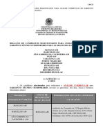 004 Relao de Candidatos Selecionados para A Anlise Curricular de Sargento Tcnico Temporrio - 2 Chamada