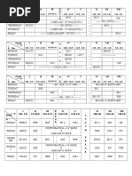 Timetable Individual