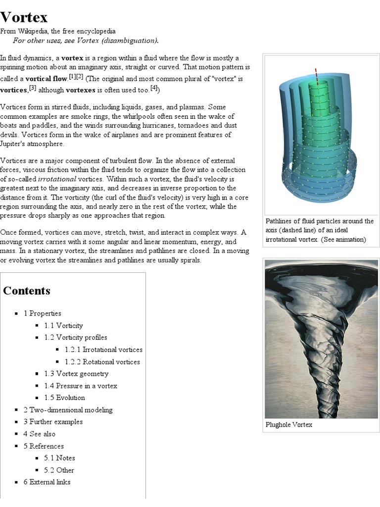Vortex Wikipedia, The Free Encyclopedia Vortices Chemical Engineering