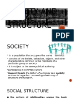 Society and Social Structure