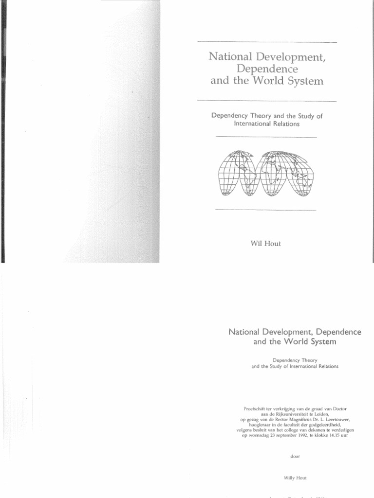 WHAT IS DEPENDENCY THEORY INTERNATIONAL RELATIONS intelligence overview