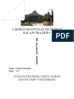 Laporan Kunjungan Ke Musium Bala Putra Dewa