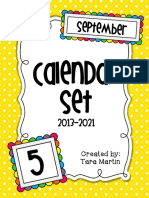 Colorful Calendar Set