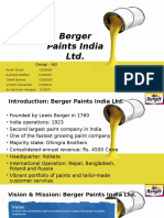 Group AI2 - Berger Paints India Ltd.