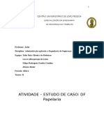 Trabalho 3 Estudo de Caso DF Papelaria