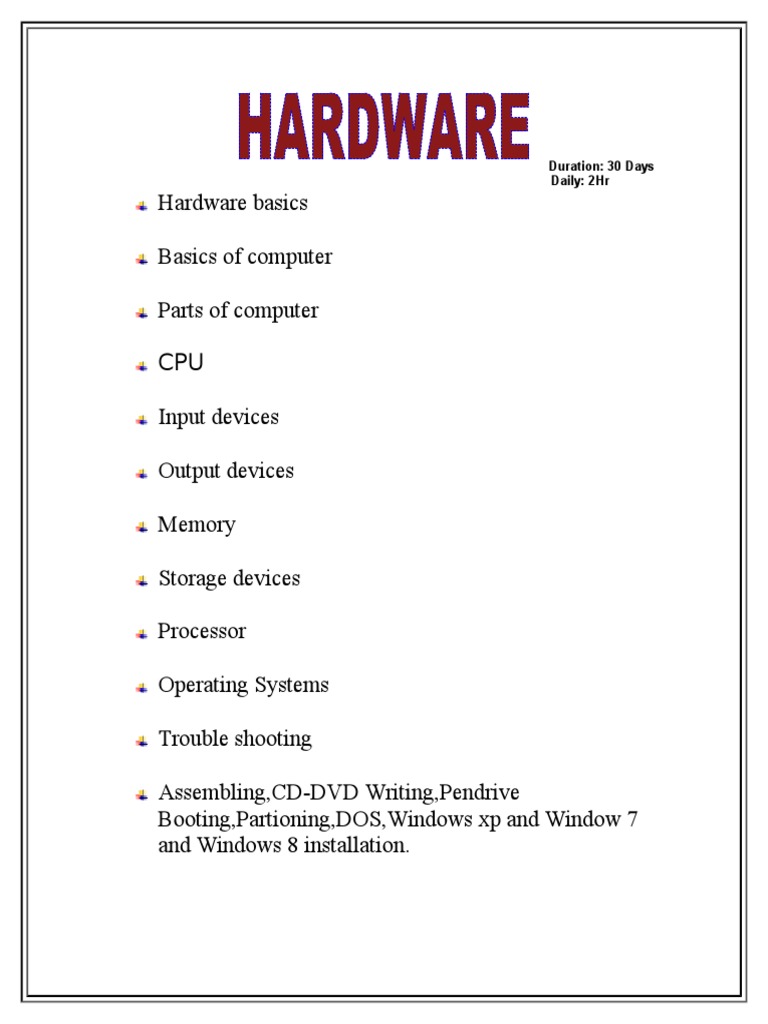 Beginner's Guide to Computer Basics | PDF