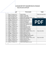 Jadwal Ceramah Rutin Masjid Raya Pasar Taluk Kuantan