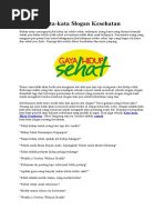Download Contoh Kata Slogan Kesehatan by romi leksmana SN337914841 doc pdf