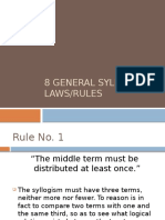 First Two General Syllogistic Laws/Rules