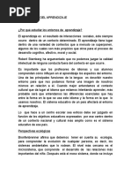 El Contexto Del Aprendizaje