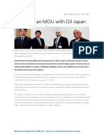 Mohammad Abdul Jalil Al Blouki - Emirated Business Group - MOU With OJI