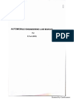 Automobile Engineering Lab Manual