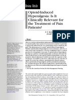 Opioid-Induced Hyperalgesia: Is It Clinically Relevant For The Treatment of Pain Patients