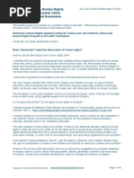 Democracy, Peace, Human Rights in the European:Eurasian Union & Futurist Primordial Humanism (Risk Management)