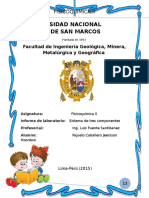 Informe de FQ-II Sistema de Tres Componentes