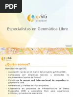 Infraestructuras de Datos Espaciales con software libre (Asociación gvSIG)