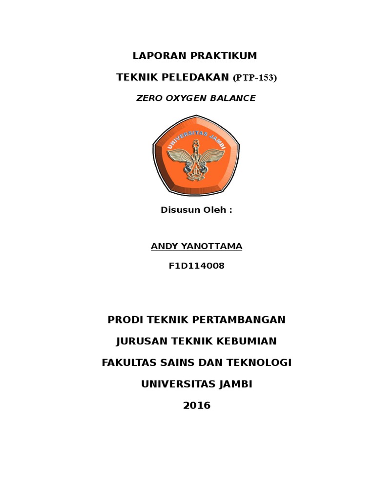 Laporan Praktikum Zero Oxygen Balance | PDF