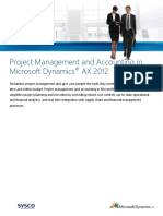 Project Management and Accounting in Microsoft Dynamics AX 2012