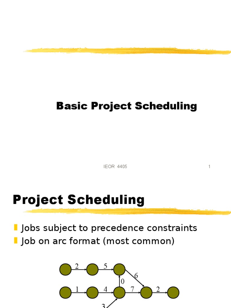 Project Scheduling Techniques Overview | PDF | Applied Mathematics ...