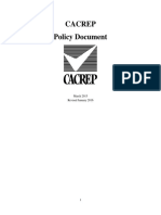 2016 Policy Document Revised January 2016 PDF