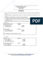 Accountancy Class XII Sample Paper Solved