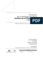 Proyecto de Investigación de La Tortura en El País Vasco (1960-2013)