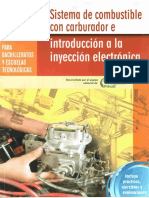 Sistema de Combustible Con Carburador e Introducción A La Inyección Electrónica