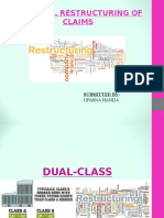 Financial Restructuring of Claims: Submitted by