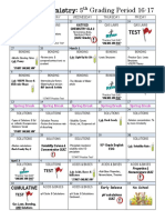 5th Six Weeks - Aca Chem 16-17 Calendar Evens