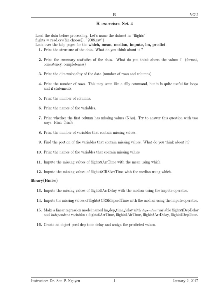R Data Analysis for Students | PDF