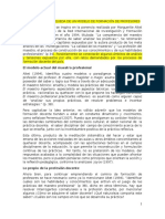 Hacia La Búsqueda de Pistas Que Permitan Consolidar Un Modelo de Formación de Profesores