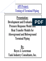 API Terminal Piping Testing Model Presentation