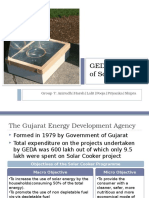 GEDA: The Case of Solar Cookers: Group 7: Anirudh - Harsh - Lalit - Pooja - Priyanka - Shipra
