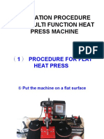 Operation Procedure For Multi Function Heat Press Machine
