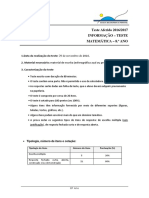 Informação-teste - 2º Teste