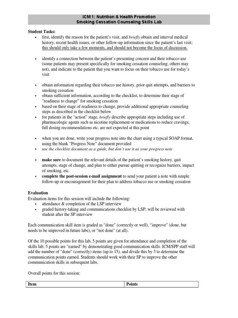 Smoking Cessation Counseling Skills PDF Tobacco Smoking Addiction