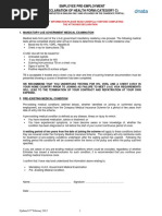 Emirates Pre Employment Medical Examination Form PDF