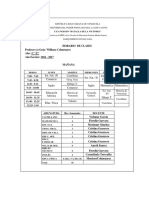 Horario de Clases de Colegio Batalla de La Victoria