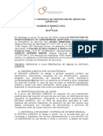 Contrato de servicios jurídicos para asociación de gendarmes