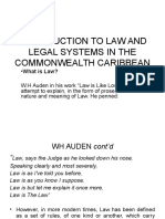 Introduction To Law and Legal Systems in The Commonwealth Caribbean