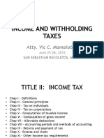 Income and Withholding Taxes-2015